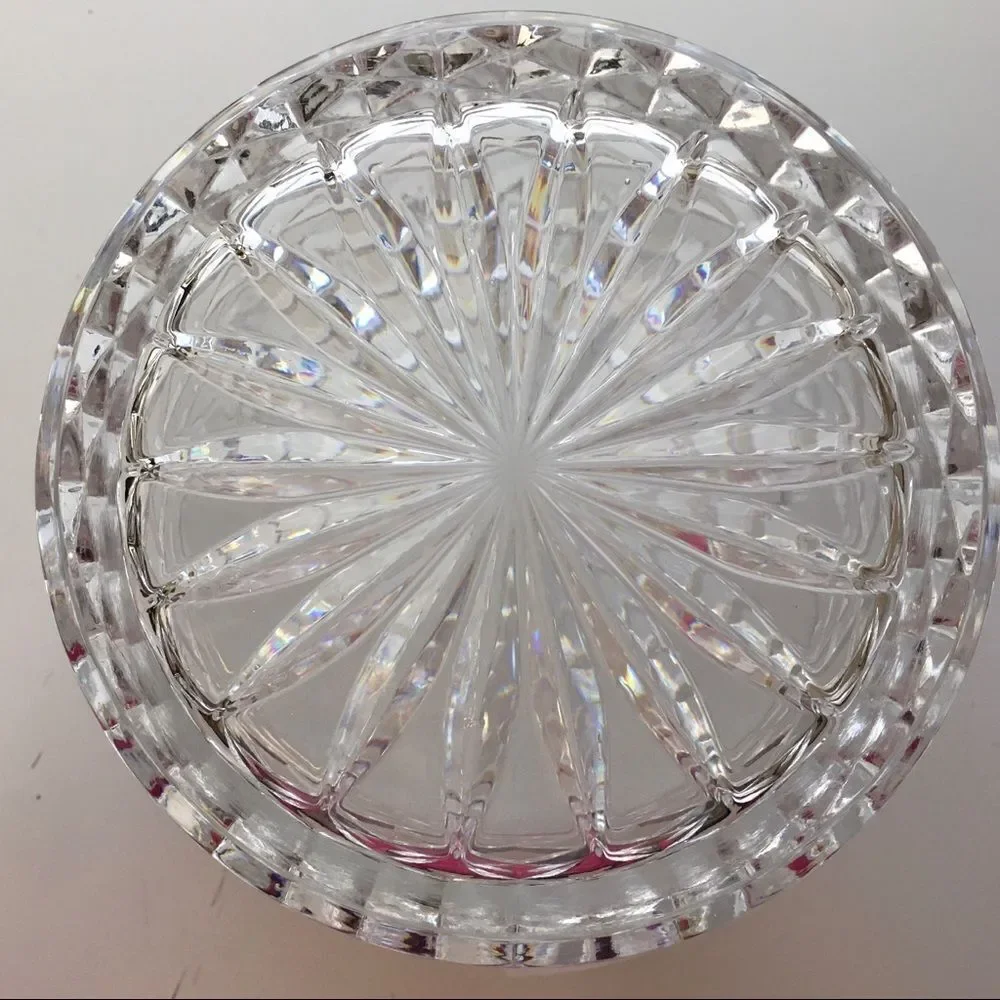 Bohemia Genuine Crystal Criss Cross Diamond Ice Bucket Tab Handles